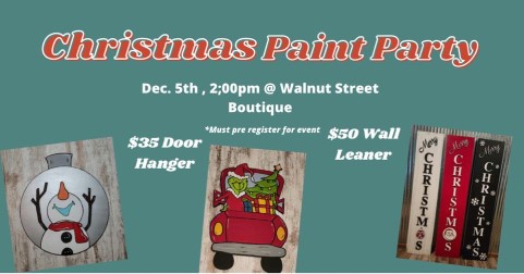 Christmas on the Plaza-Christmas Paint Party