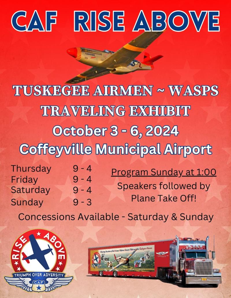 CAF Rise Above Tuskegee Airmen and WASPs traveling exhibit