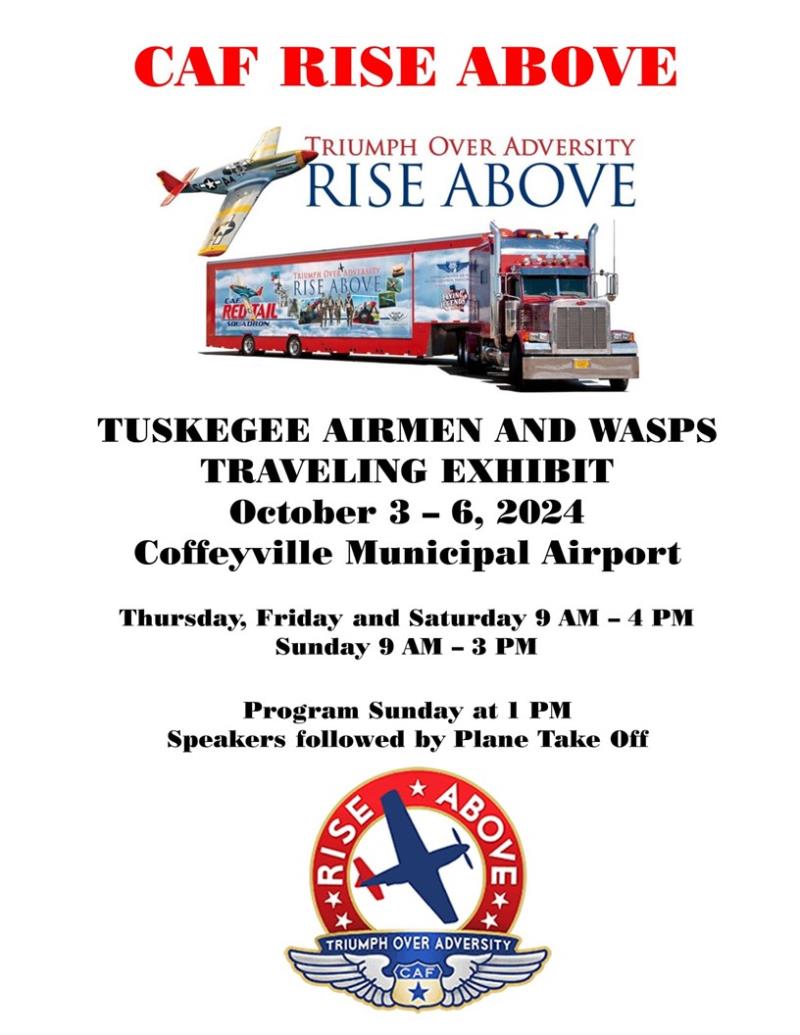 CAF Rise Above Tuskegee Airmen and WASPs traveling exhibit