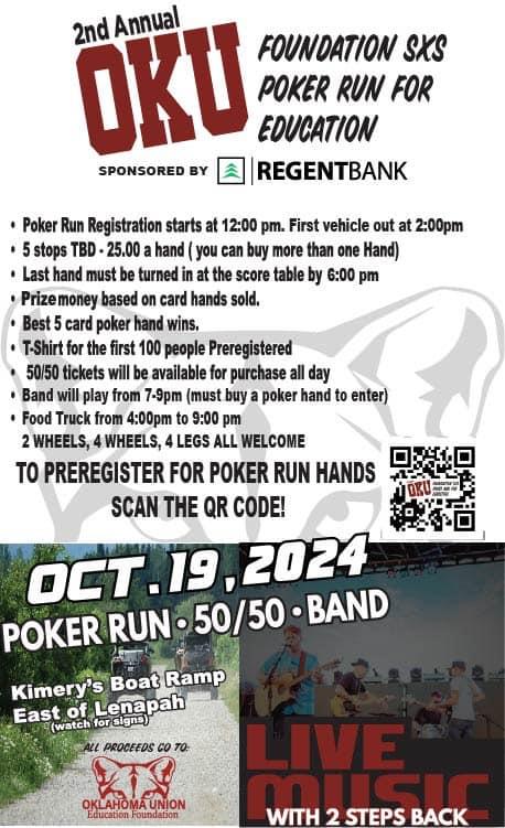 2nd Annual OKU Foundation Poker Run