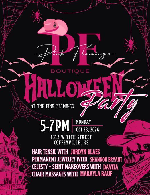 Pink Flamingo Halloween Party